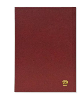 FIS A5 Diary 2024 (Arabic/English) 1 Side Padded Cover, Maroon - FSDI18AE24MR