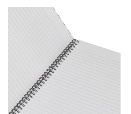 LIGHT Pack of 5 Spiral Hard Cover Notebook, Single Line, Size A4, 100 Sheets - LINBSA41709