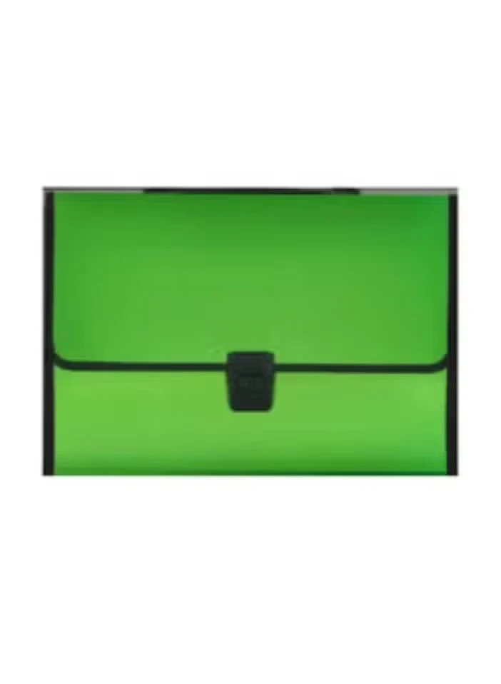 Deluxe 13-Pocket Expanding File Green