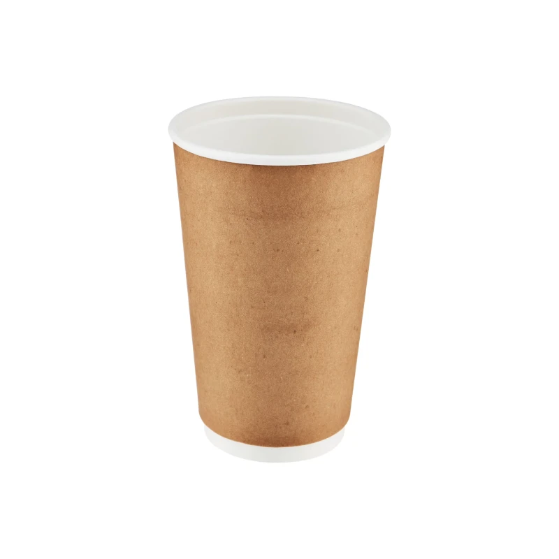 Kraft Double Wall Paper Cups 16oz