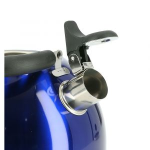 Royalford Whistling Kettle - Stainless Steel - Blue - 2 LITER