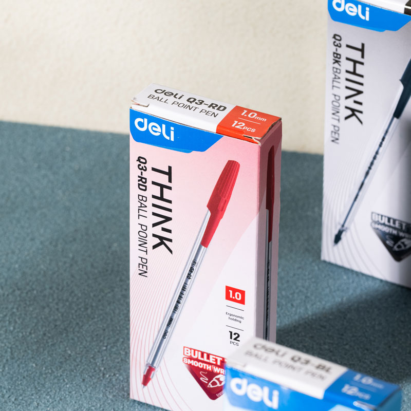 Deli-EQ3-RD Ballpoint Pen