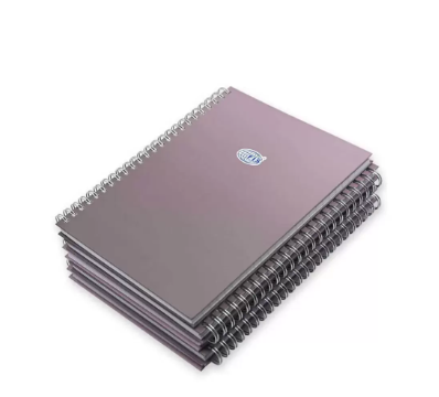FIS Pack of 5 Deep Purple Color Notebook Spiral Hard Cover,A5,Single Line,100 Sheets -FSNBSA5SL100DPU