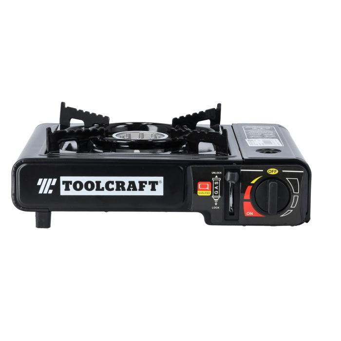 Portable Gas Stove, Variable Heat Control, RF10359 | Compact Outdoor LPG Camping Cooker With Carry Bag | Piezo Ignition | Durable Iron Construction | Over-Pressure Protection