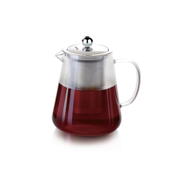 960 ML Glass Tea Pot With Stainless Steel Strainer
