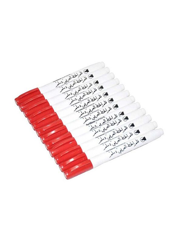 Artline EK242N Calligraphy Writing Pen 2.0mm Red ( 12 Pcs / Pack )