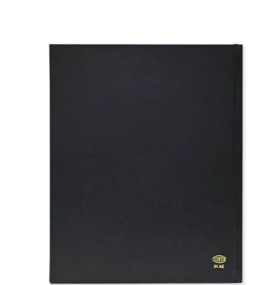 FIS Executive Diary 2024 Arabic/English/French (1-Week at a glance) Vinyl, 1-Side Padded, Cover, Black - FSDI34AE24BK
