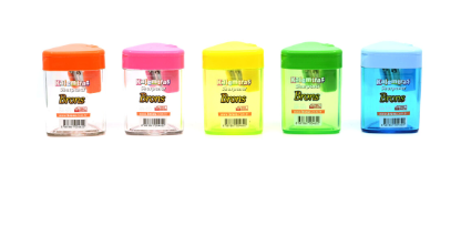 Brons Sharpener With Container 24 Pieces Per Box, 6 Assorted Colors -KRSPBR-572