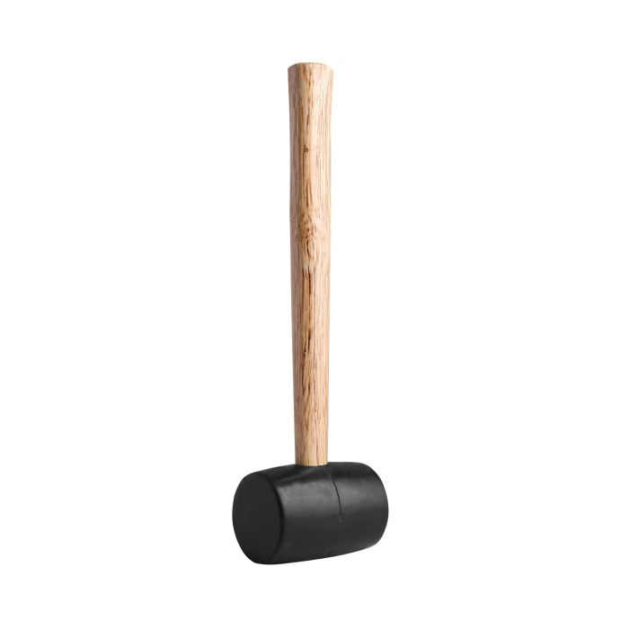 Geepas Rubber Mallet With Wooden Handle 16Oz - Hardwood Shaft Rubber Mallet Double-Face Hammer With Soft/Hard Tips | Ideal For Woodworking, Cabinet And Furniture Making, Auto Body And Metal Fabricatio