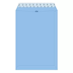 FIS Laid Paper Envelopes Peel & Seal, Pack of 50 Pcs. Blue Color, C4 (324 x 229 mm), 100 GSM - FSEE1027PBBL50