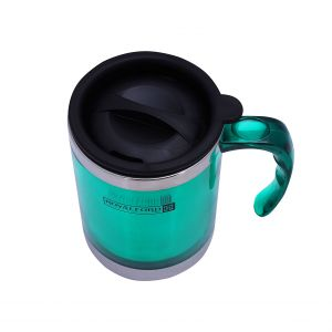 Royalford Travel Mug - Stainless Steel - Green - 290 ML