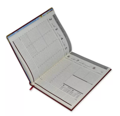 FIS Executive Diary 2023 Arabic/English/French (1-Week at a glance) Maroon - FSDI35AEPN23MR