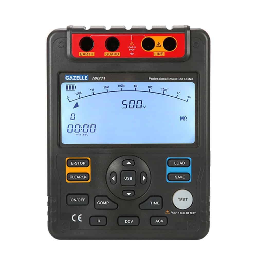 GAZELLE G9311 INSULATION RESISTANCE TESTER, 5 KV