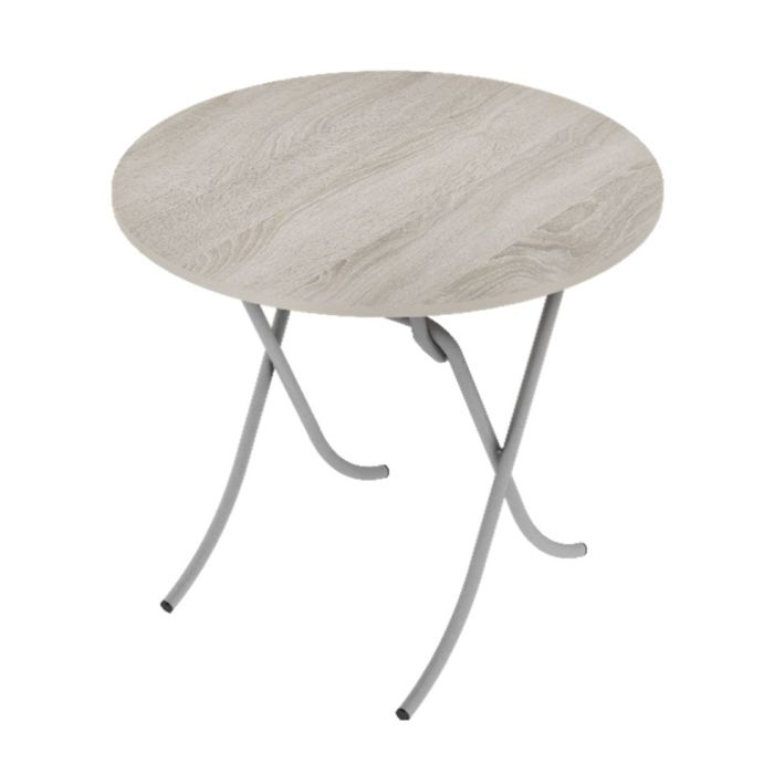 Round Table, 90cm Sonoma Design Portable Table, RF10990 | Round Kitchen Dining Table | Modern Small Coffee Table Living Room Accent Table With Metal Legs