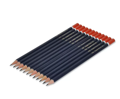Box of 12 Packs 2H Grade Pencil Set Blue/Red - FSPE2H