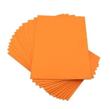 Deluxe 230GSM 100-Piece A4 Embossed Binding Sheet - Orange