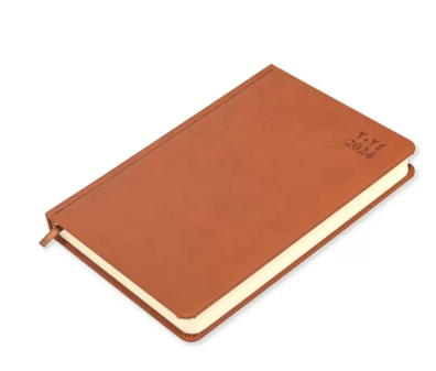 FIS A5 Diary 2024 (Arabic/English) Brown - FSDI19AE24BR