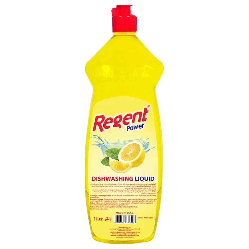 Regent Power Dishwashing Liquid Lemon 1 Lt