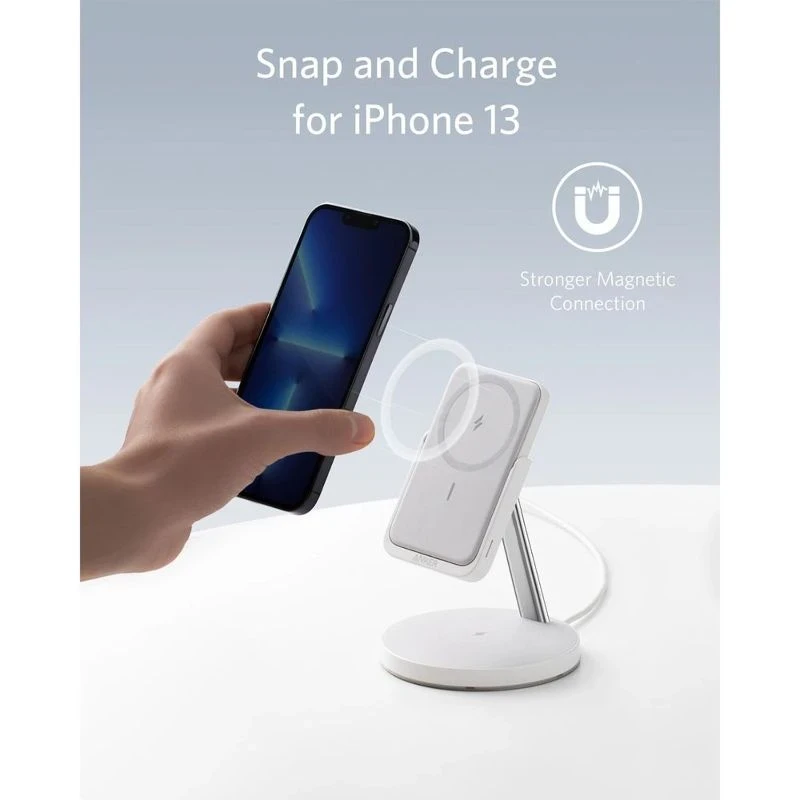 Anker 633 Magnetic Wireless Charger MagGo White