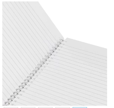 LIGHT Pack of 5 Spiral Hard Cover Notebook, Single Line, 9X7 Inches (22.86 X 20.32 CM) 100 Sheets -LINBS971702