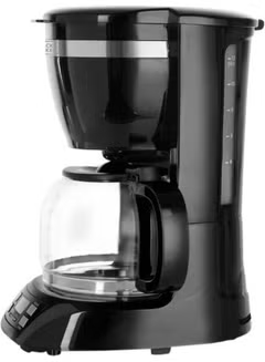 10-Cup Coffee Maker For Drip Coffee And Espresso With Glass Carafe And Brushed Steel Finish 1.25 L 750 W DCM750S-B5 Black/Silver
