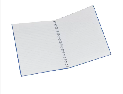 FIS Manuscript Books, 8 mm Single Ruled with Spiral, 96 Sheets, 2 Quire, 10 x 8 Inch Size - FSMN10X82QSB