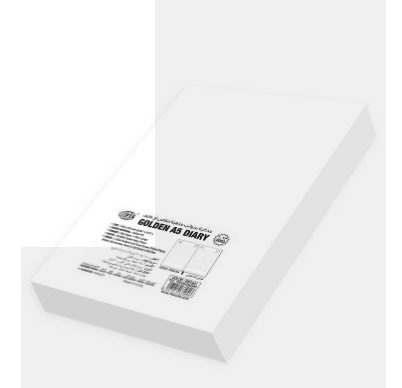 FIS Golden A5 Diary 2023 (Arabic/English) Brown - FSDI26AEG23BR