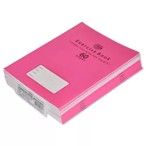 FIS Exercise Book, Pack of 12, Size:16 X 21 cm, 60 Pages, Single Line with Margin - FSEBSLM60N