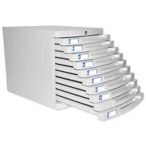 FIS File Cabinet (Plastic) With key, 10 Drawers - FSOTUS-28K