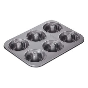 Prestige Bakemaster 2 Non Stick Mini Fluted Mold Pan - Aluminium - Grey
