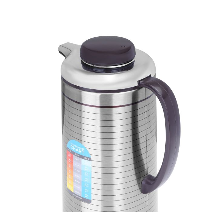 Royalford RF5288 1L Vacuum Flask - Heat Insulated Thermos For Keeping Hot/Cold Long Hour Heat/Cold Retention, Multi-Walled, Hot Water, Tea, Beverage | Ideal For Social Occasion, Commercial & Outings