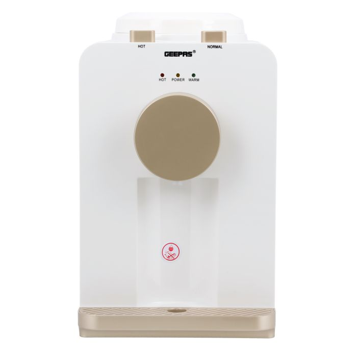 Hot And Normal Water Dispenser, GWD17032 - Stainless Steel Water Tank, Normal And Hot, Two Taps, Exclusive Appearance Design