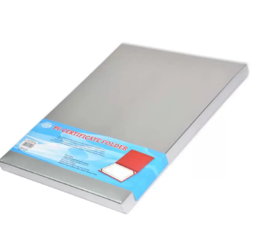 FIS A4 Certificate Folder Italian PU, Black - FSCLCERTPUBK