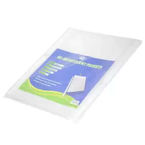 FIS Re Enforcement Pockets, 100 Sheets, A4 Size, Thickness 0.08mm - FSRP08MMP50N