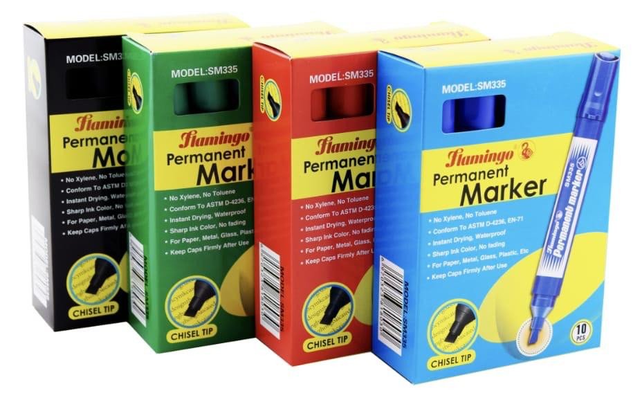 [{"value":"Flamingo Chisel Tip Permanent Marker Blue 12-Piece"},{"value":"flamingo"},{"value":"permanent marker chisel"},{"value":"flamingo chisel tip marker"},{"value":"permanent marker"},{"value":"permanent marker blue"},{"value":"permanent flamingo"}]