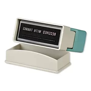 Artline X-Stamper "RECEIVED WITH THANKS" for Office Business Supplies, Ink Blue - ARXTCXB1039-1PC