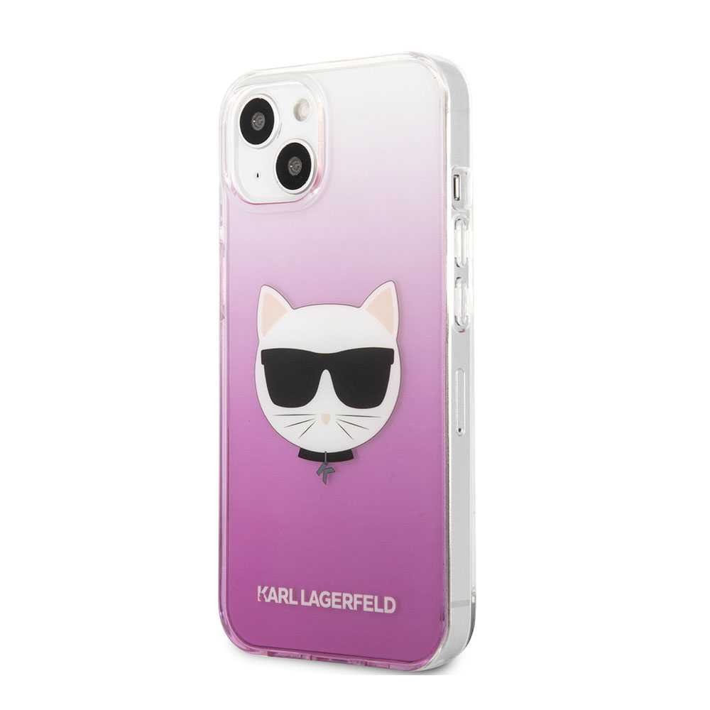 Karl Lagerfeld PC/TPU Choupette Head Case For iPhone 13 (6.1") - Pink