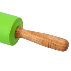 Royalford Rolling Pin With e Non Stick - Silicone - Green