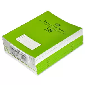 FIS Exercise Book, Pack of 12, Size:16.5 X 21 cm, 120 Pages, 2 Line, Single Side Plain - FSEB2LP120N