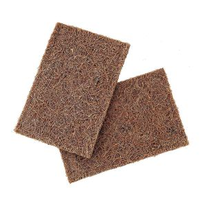 Royalford 2 Pcs Sc Natural Fiber - Coconut Fiber - Brown, Yellow - 005 KG