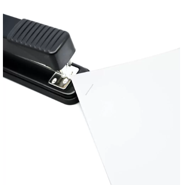 FIS Metal Office Stapler with Max 200 Capacity Staple Pins, Full Strip No. 24/6&26/6 mm, depth 123 mm, 25 Sheets,Black -FSSFN76BK