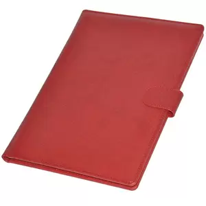FIS Executive Folder with Writing Pad Italian PU 24x32cm, Maroon - FSGT2432PUMRD4