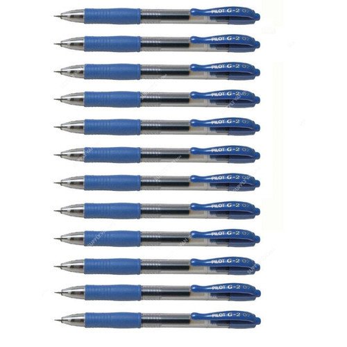 Pilot Retractable Gel Pen, BL-G2-7-B, 0.7MM, Blue