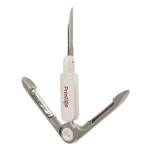 Prestige 3 In 1 Vegetable Peeler - Stainless Steel - Grey