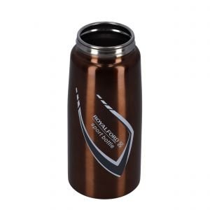 Royalford 700Ml Sports Water Bottle - Stainless Steel - Brown