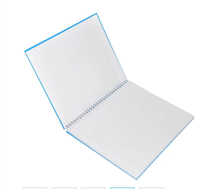 LIGHT Pack of 5 Spiral Hard Cover Note Book 100 Sheets. Size 10X8 Inches (25.4 X 20.32 cm) - LINBS1081001304