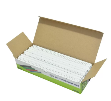 FIS Binding Rings (Plastic) - 10 mm, Box of 100 pieces (White Color)