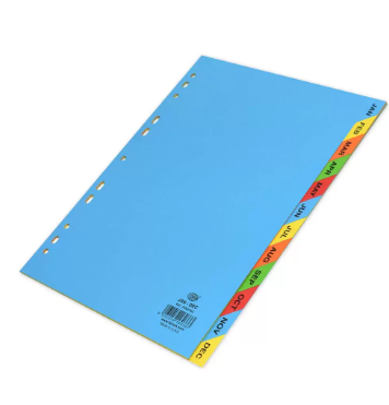 Pack of 15 Pieces Card Divider Blue
