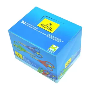 Adel School Scissoars Spring Loaded with Name Tag, Pack of 30 Pcs - ALSE4012145830