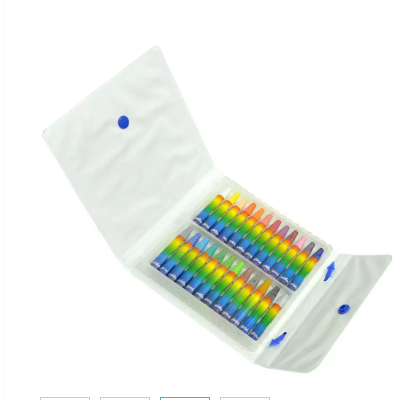 Adel Oil Pastel Hexagonal, Pack of 24 Colors with PVC Free Case - ALCR4281824100